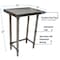 Bk Resources Stainless Steel Work Table Flat Top With Open Base 30"Wx18"D VTTOB-1830 - alternate 5